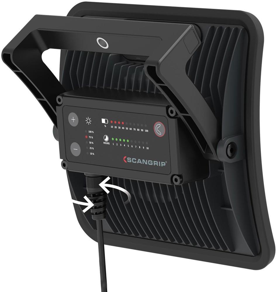 LED-Strahler NOVA 4K C+R 29 W 400 - 4000 lm 5 m H05RN-F 2x0,75 mm Li-Ion 4400 mAh 11,1 V IP67 LED-Strahler NOVA 4K C+R 29 W 400 - 4000 lm 5 m H05RN-F 2x0,75 mm Li-Ion 4400 mAh 11,1 V IP67