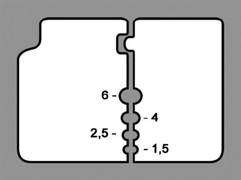 Präzisionsabisolierzange Länge 195 mm Mehrkomponeten-Hüllen 0,03 - 2,08 (AWG 32 - 14) mm