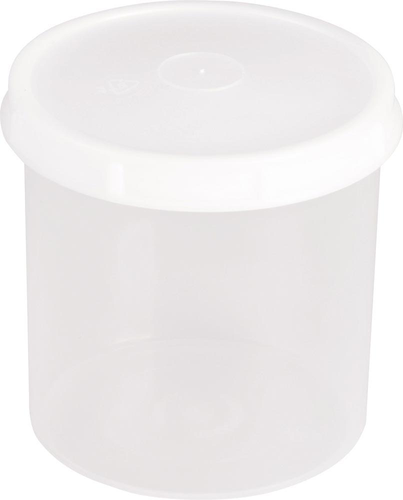 Dose 1000 ml mit Schraubdeckel rund natur H126xD125mm