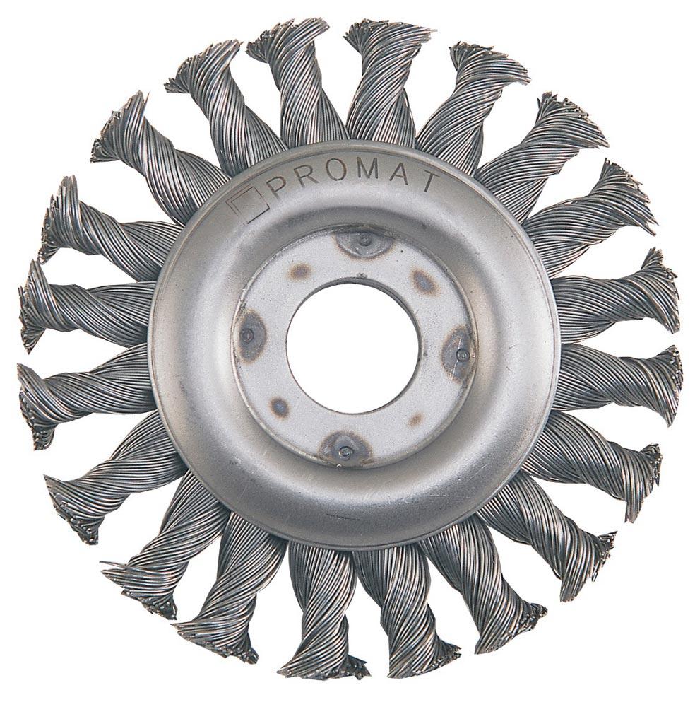 Rundbürste Ø 115 mm Drahtstärke 0,5 mm Stahl 12 mm 12500 min-