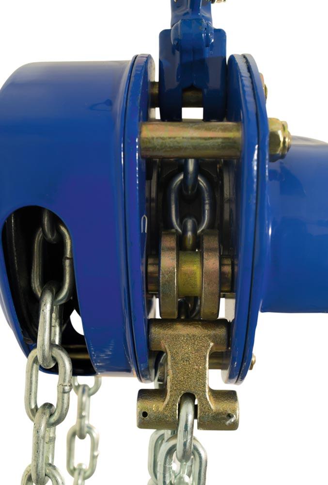 Stirnradflaschenzug Standard, Traglast 1000 kg, Lastketten-Durchm. 6 mm, 1-strängig