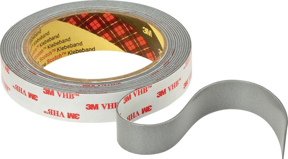 Montageband VHB Tape 4941P grau Länge 3 m Breite 19 mm Rolle