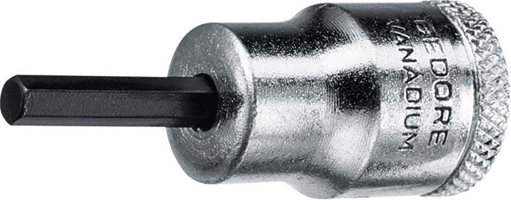 Steckschlüsseleinsatz IN 30 3/8  Innen-6-kant Schlüsselweite 4 mm Länge 47 mm