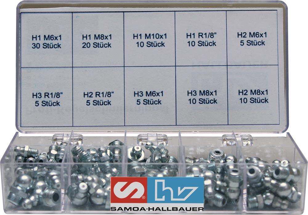 Schmiernippelsortiment 110-teilig