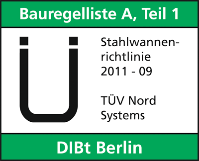 Auffangwanne aus 3 mm Stahlblech, feuerverzinkt, für 4 Stück 200-l-Fässer, stehende Lagerung, Wannenvolumen Auffangvol. 210 l, BxTxH 2420x820x240 mm