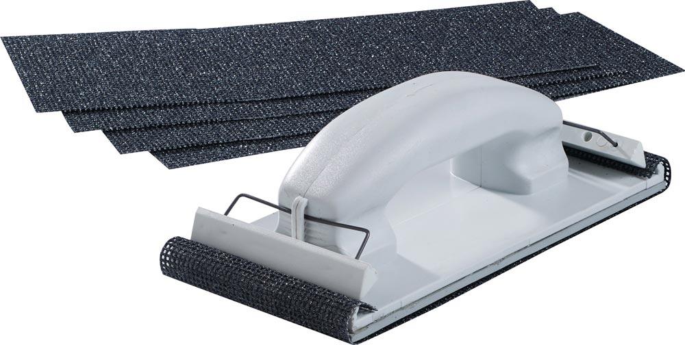 Handschleiferset Länge 210 mm Breite 105 mm 5 teilig Körnung 100 Kunststoff