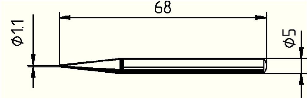 Lötspitze Serie 032 bleistiftspitz Breite 1,1 mm 0032 BD/SB