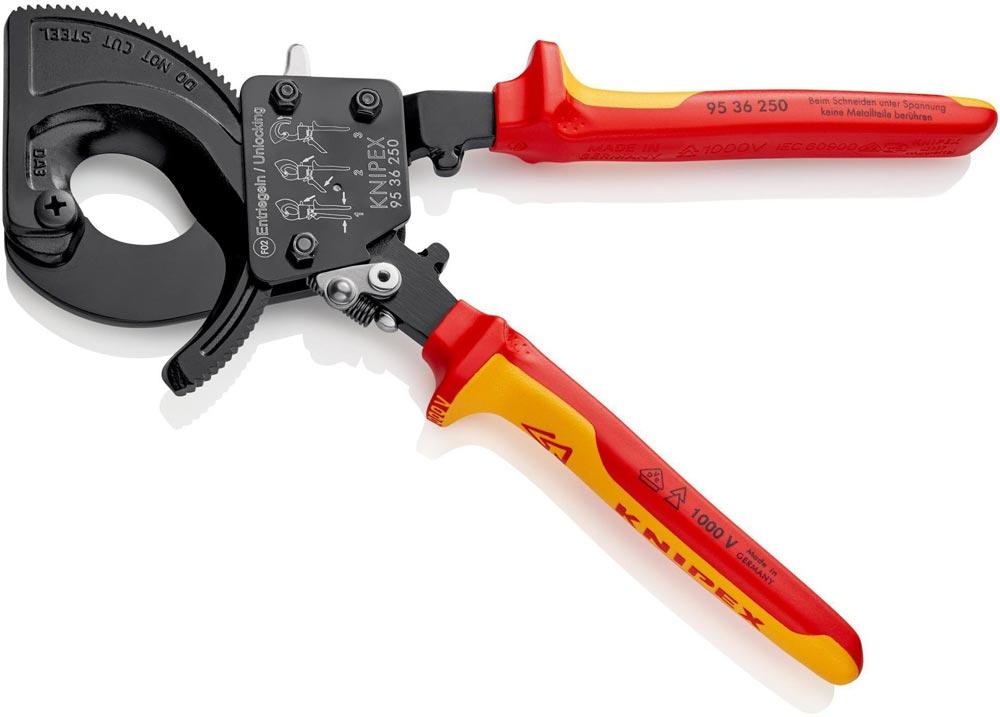 Kabelschneider Gesamtlänge 250 mm max. 32 (240 mm) mm Mehrkomponenten-Hüllen VDE