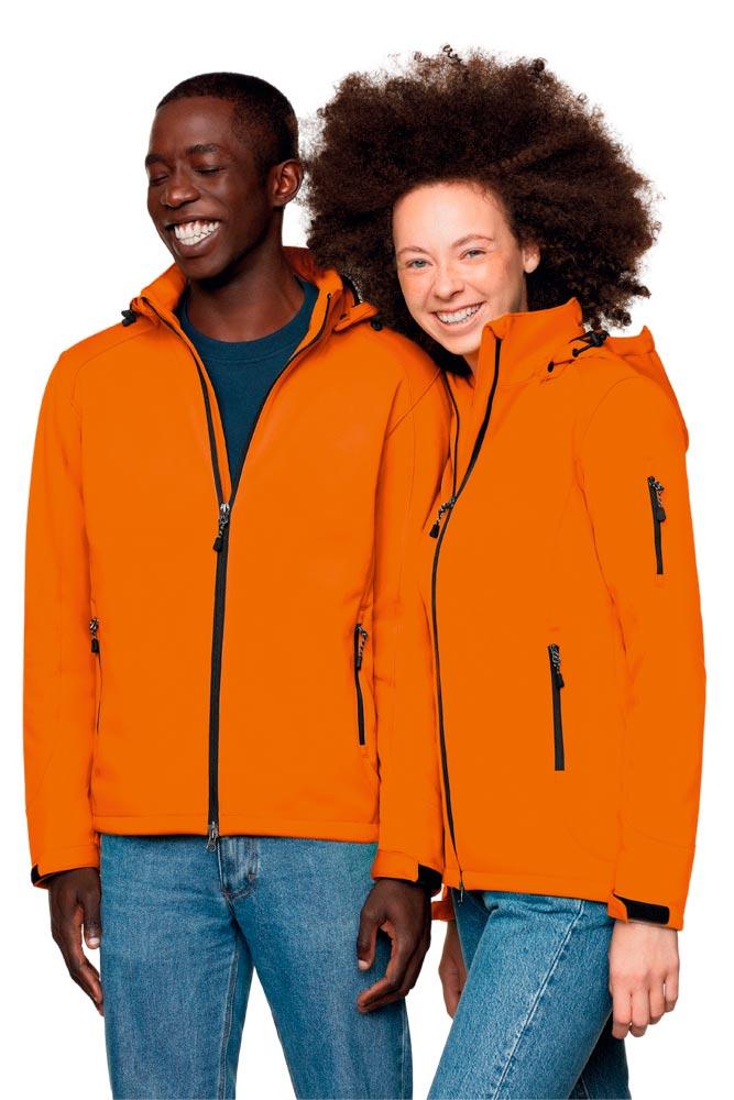 Damen-Softshell-Jacke Alberta, Farbe orange, Gr. M