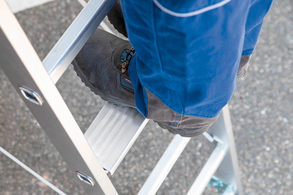 Stufenmodul für Sprossenleitern aus Alumium und GFK, Länge 356 mm