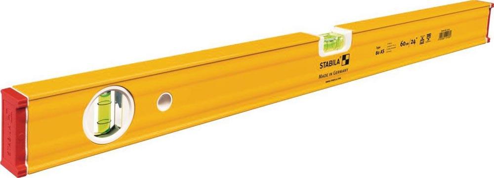 Wasserwaage 80 AS 120 cm Aluminium gelb  0,5 mm/m