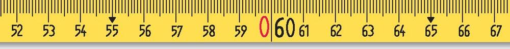 Rahmenbandmaß ERGOLINE Länge 50 m Bandbreite 13 mm A mm/cm EG II Aluminium gelb Stahlmaßband