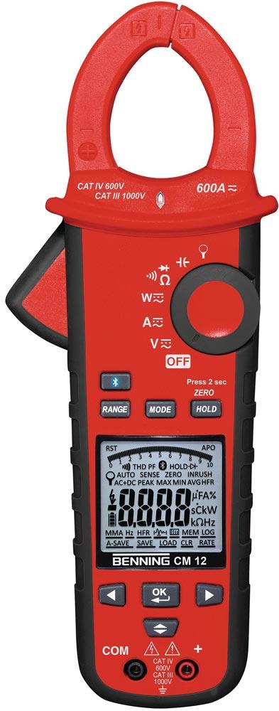 Stromzangenmultimeter CM 12 10 mA - 600 A AC/DC CAT IV 600 V