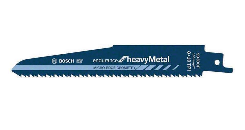 Säbelsägeblatt S 930 CF Länge 150 mm Breite 22 mm Zahnteilung TPI 8+10 2,5+3,2 mm 2 x 2 Geometrie 5er Pack Säbelsägeblatt S 930 CF Länge 150 mm Breite 22 mm Zahnteilung TPI 8+10 2,5+3,2 mm 2 x 2 Geometrie 5er Pack