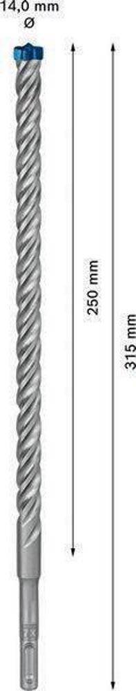 Hammerbohrer Expert SDS-7X Ø 14,0 mm Arbeits-L.250 mm L.315 mm SDS-plus 1 Stück Hammerbohrer Expert SDS-7X Ø 14,0 mm Arbeits-L.250 mm L.315 mm SDS-plus 1 Stück
