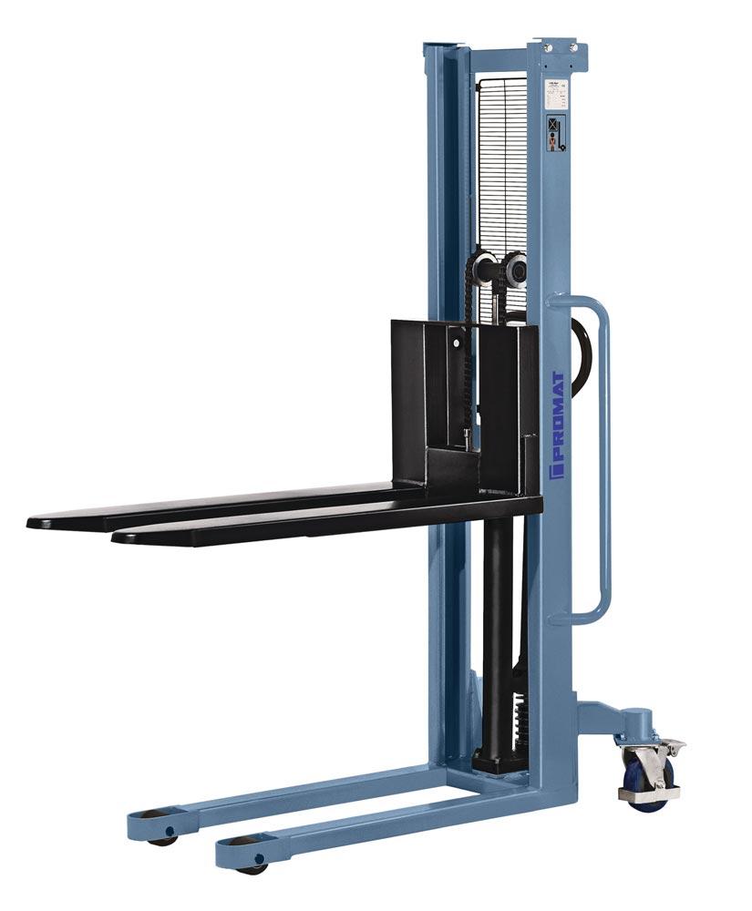 Hochhubstapler Tragfähigkeit 1000 kg Gabellänge 1150 mm handhydraulisch Einfachmast Hubhöhe 1530 mm