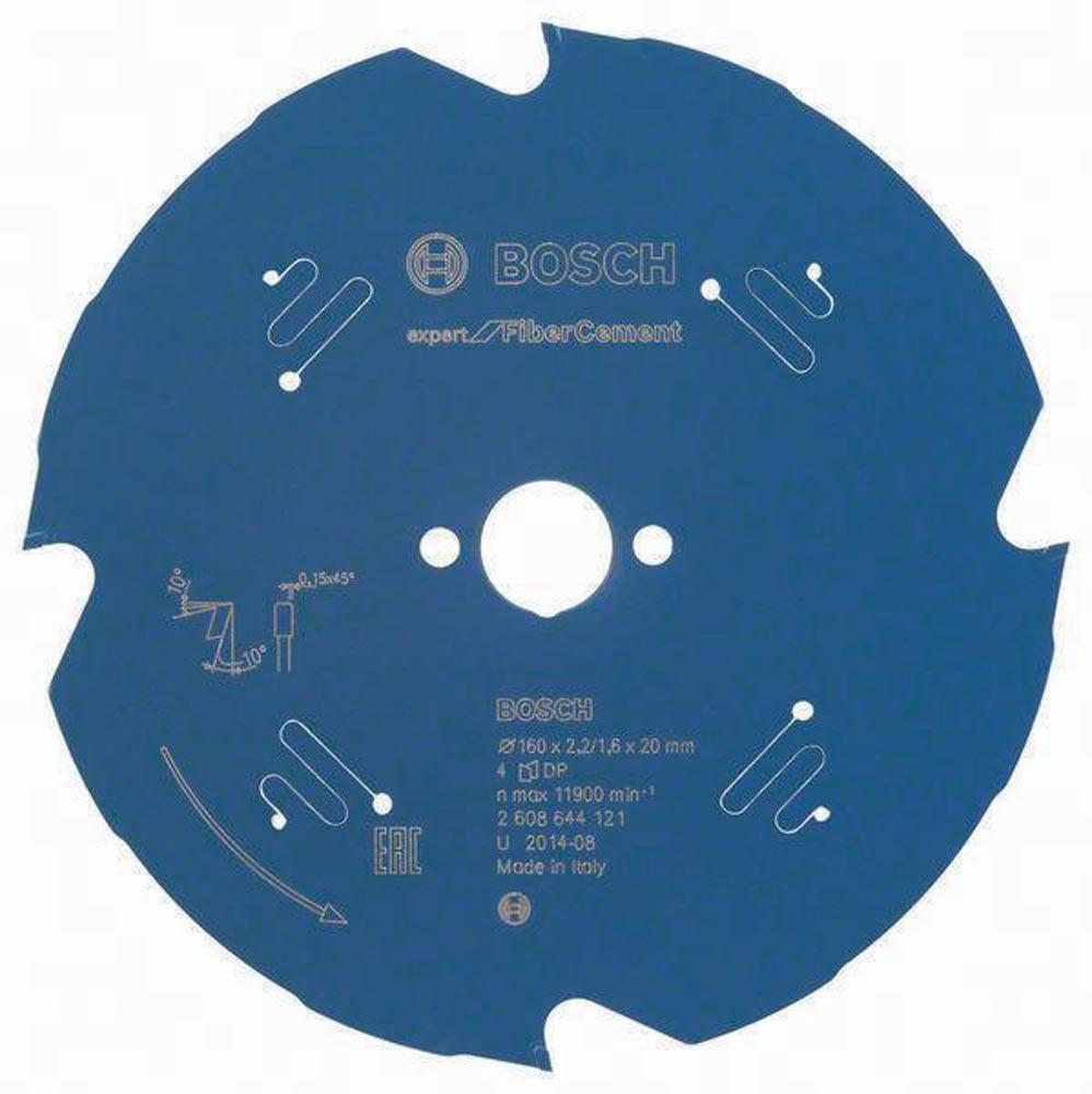 Kreissägeblatt Außen-Ø 160 mm Zähnezahl 4 TCG Bohrung 20 mm Schnittbreite 2,2 mm HM