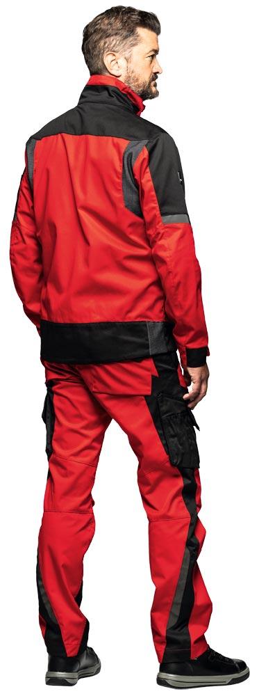 Arbeitsjacke FRANK, rot-schwarz Gr. M Arbeitsjacke FRANK, rot-schwarz Gr. M