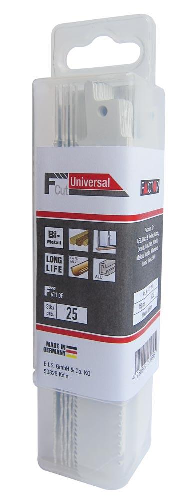 Säbelsägeblätter 150 mm für Holz/Metall Bi-Metall Pack a 25 St. F 611 DF