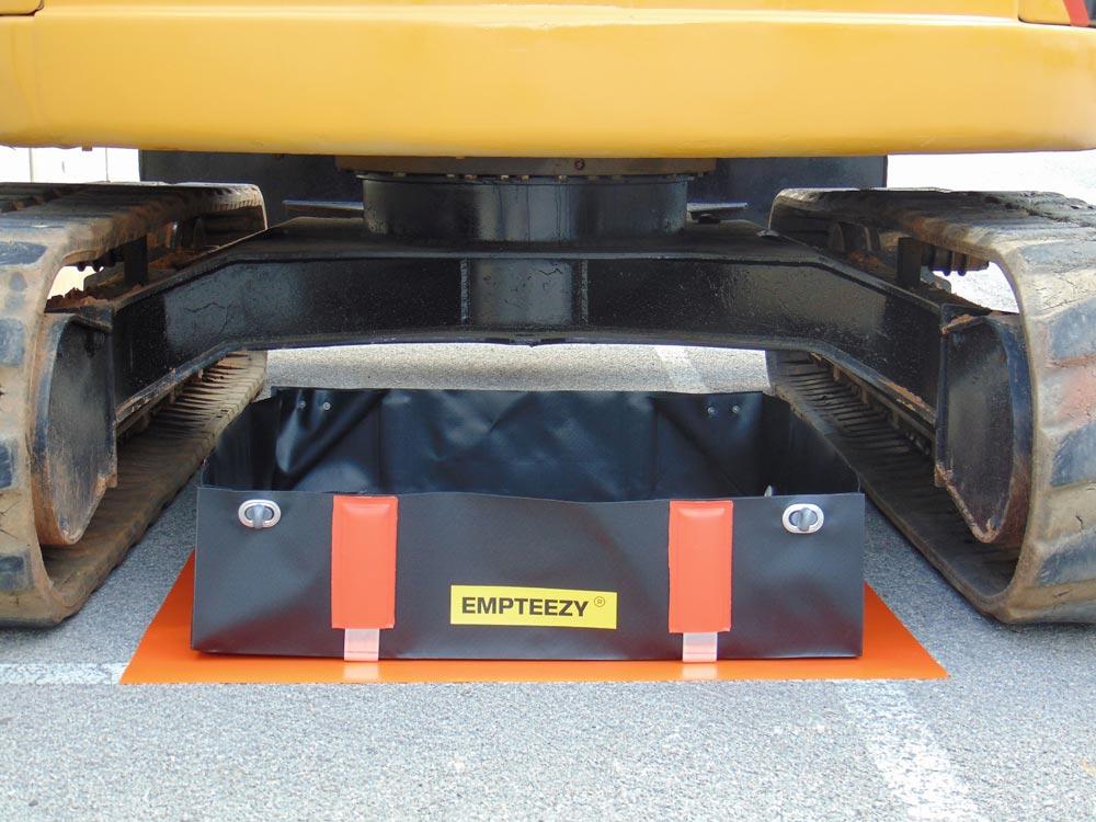 Flexible Auffangwanne, BxTxH 950x950x250mm, Aufnahme 225 Liter, für 1x200 Liter Fass, Gewicht 5,5kg