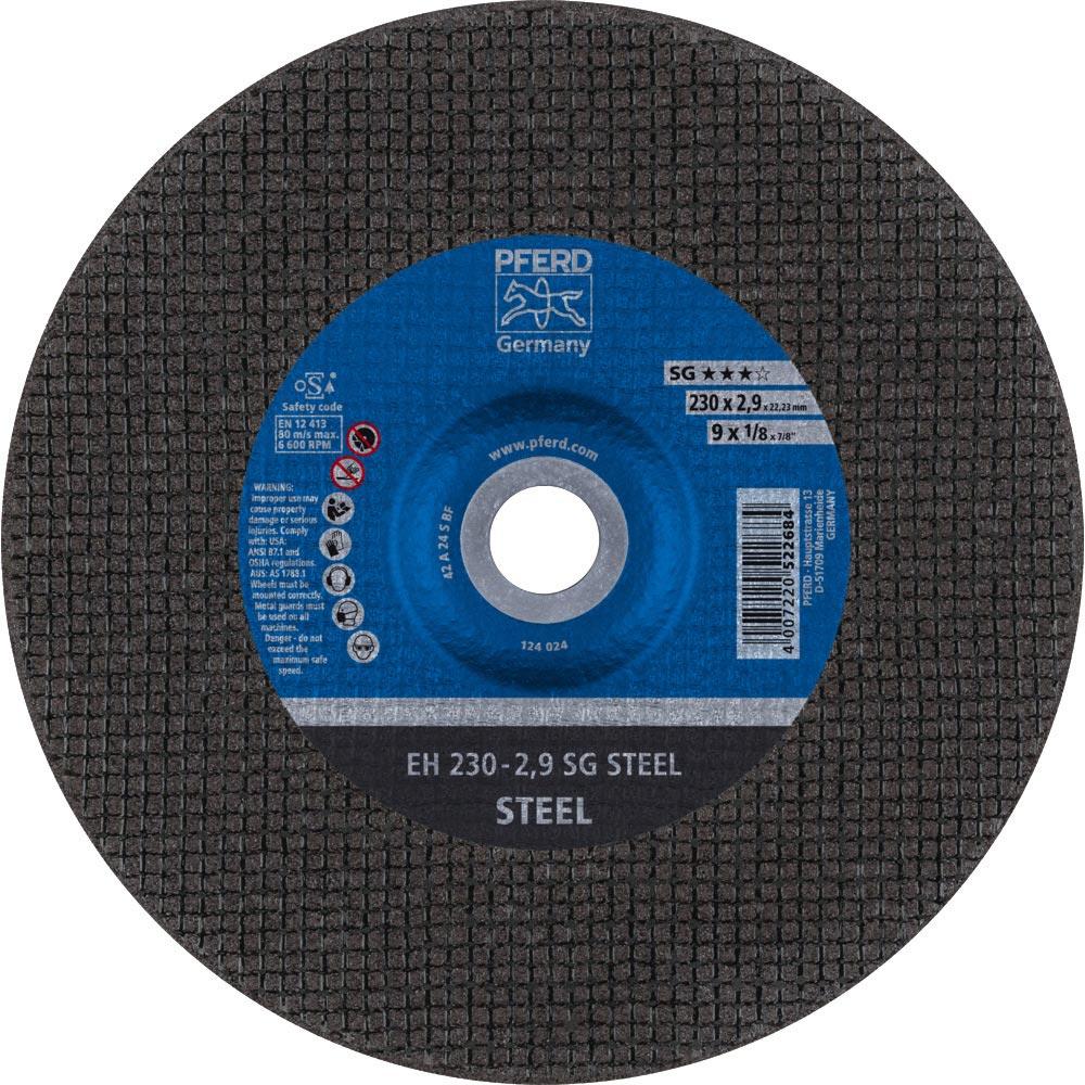 Trennscheibe SG STEEL D230x2,9mm gekröpft Stahl Bohrung 22,23 mm