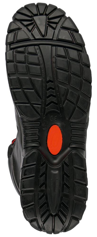 Sicherheitsstiefel hoch POWER STEP MID+ Gr. 36 schwarz S3 HI HRO SRC Weite 11 Vollleder widerstandsfähige PU / Nitril-Laufsohle