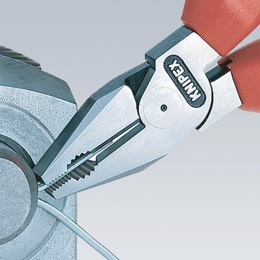 Kraftkombizange Länge 180 mm verchromt Mehrkomponenten-Hüllen VDE Kraftkombizange Länge 180 mm verchromt Mehrkomponenten-Hüllen VDE