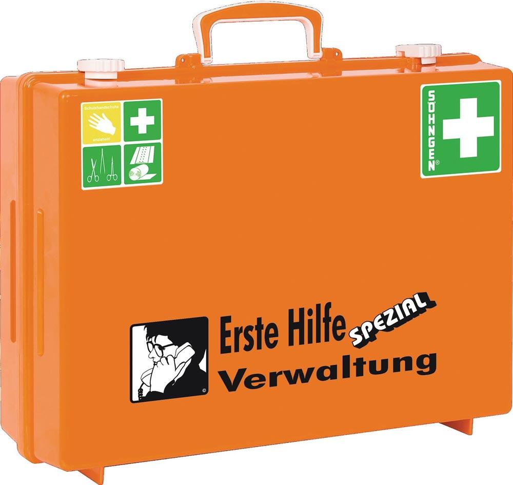 Erste Hilfe Koffer Beruf SPEZIAL Verwaltung B400xH300xT150ca.mm orange