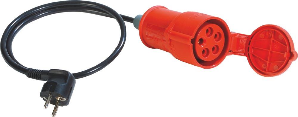 Messadapter für 3-phasige Verbraucher passiv 16 A CEE-Schutzkontaktstecker