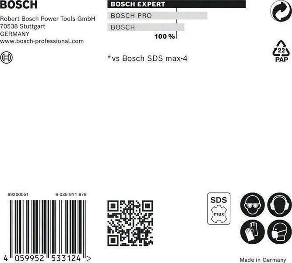 Hammerbohrer Expert SDS max-8X Ø 24 mm Arbeits-L.200 mm L.320 mm SDS-max 1 Stück Hammerbohrer Expert SDS max-8X Ø 24 mm Arbeits-L.200 mm L.320 mm SDS-max 1 Stück