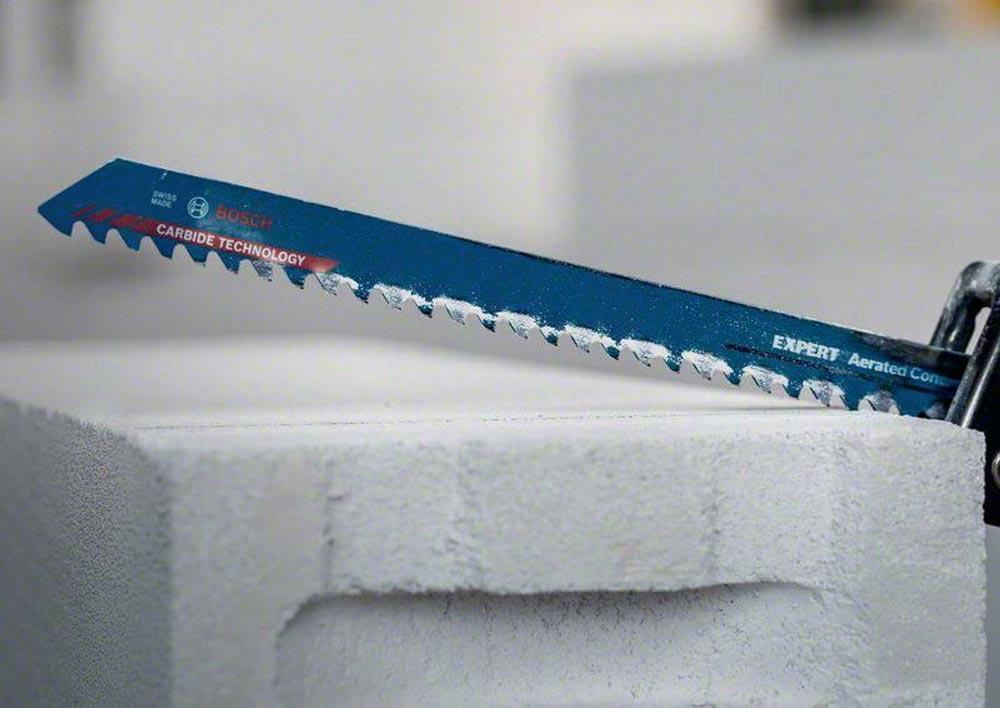 Säbelsägeblatt Expert Aerated Concrete Länge 300 mm Breite 22 mm Zahnteilung TPI 3 8,5 mm S-Schaft 1 Stück / Karte