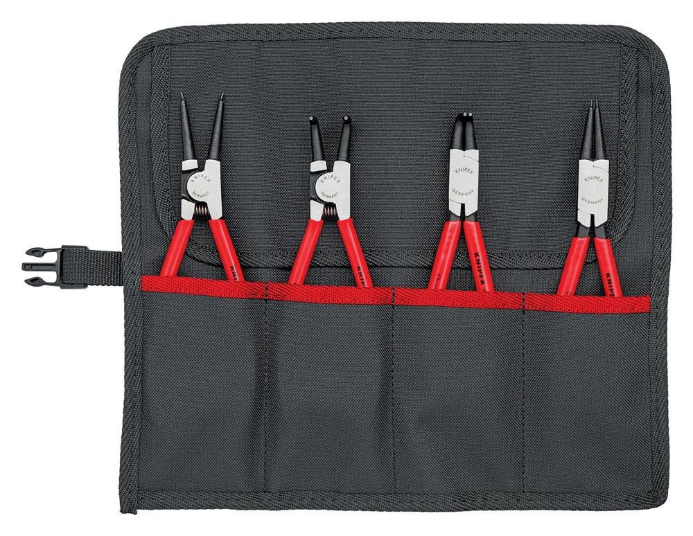 Sicherungsringzangensatz 4-teilig in Rolltasche 19 - 60 mm