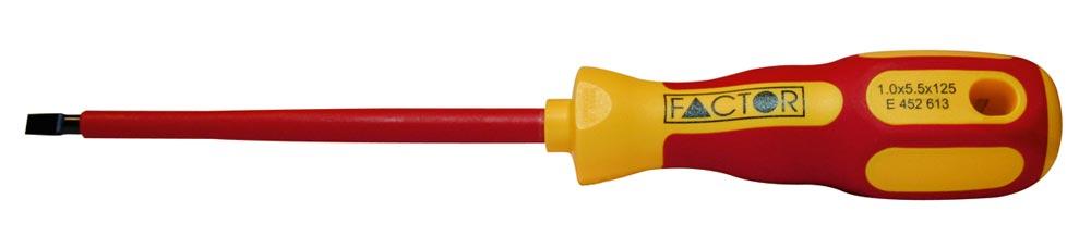 Elektriker-Schlitz-Schraubendreher VDE 2,5 x 0,4 x 75 mm