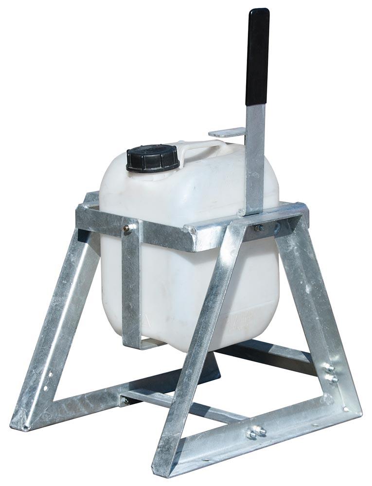 Fassausgießer für 5 l Kanister, Gewicht 5 kg, LxBxH 360x270x520 mm, feuerverzinkt