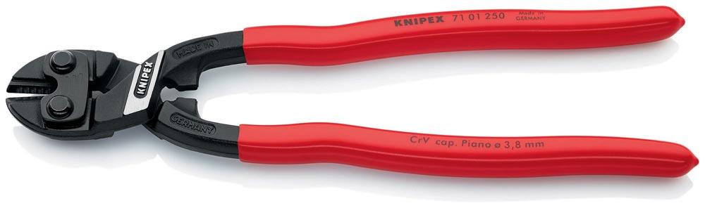 Kompaktbolzenschneider CoBolt® Länge 250 mm Kunststoffüberzug gerade 3,8 mm ohne Aussparung weich mittel 5,6 mm hart 4 mm