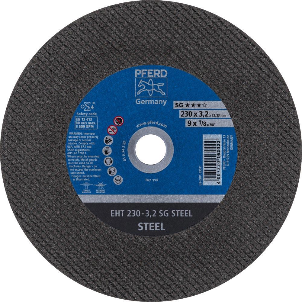 Trennscheibe SG STEEL D230x3,2mm gerade Stahl Bohrung 22,23 mm