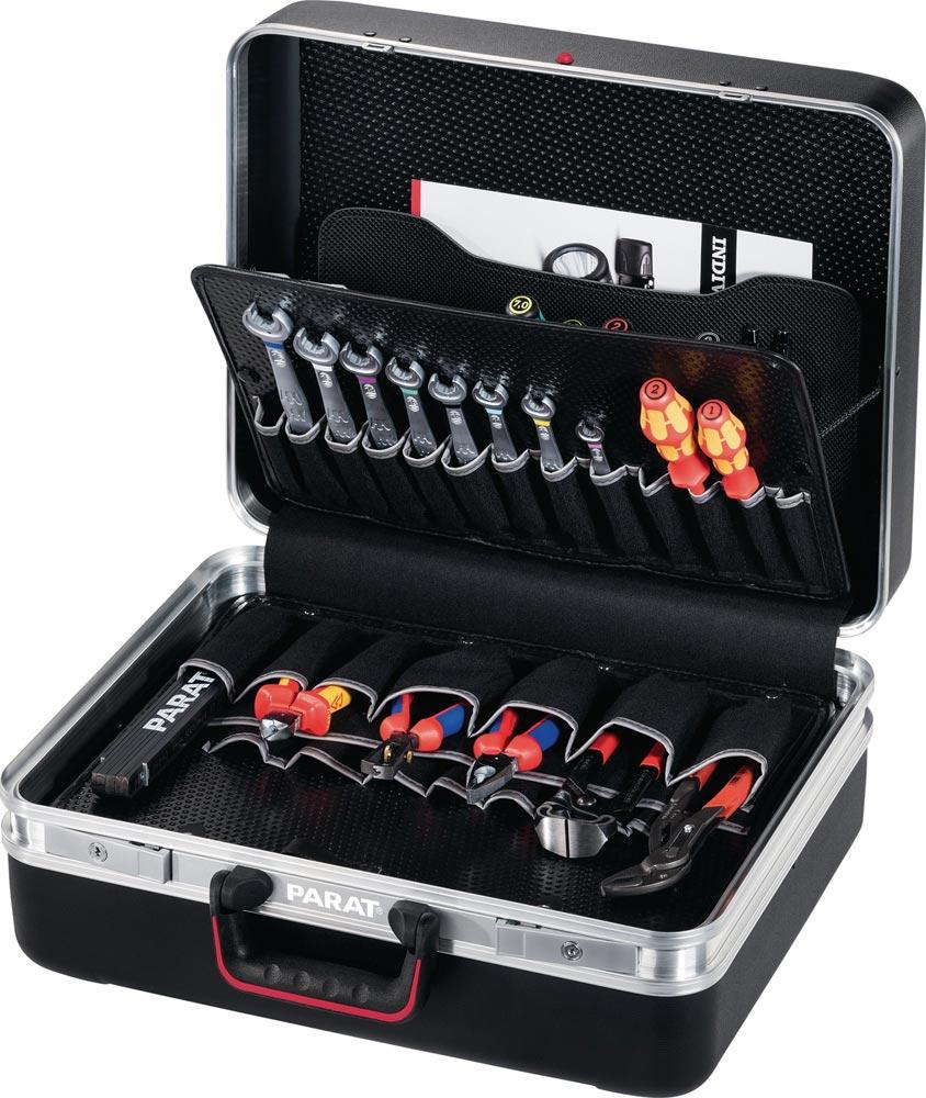 Schalenkoffer CLASSIC Deep Space B470xT210xH360mm Doppel-Aluminium 36 l X-ABS-Kunststoff Werkzeugtafel und Abdeckplatte