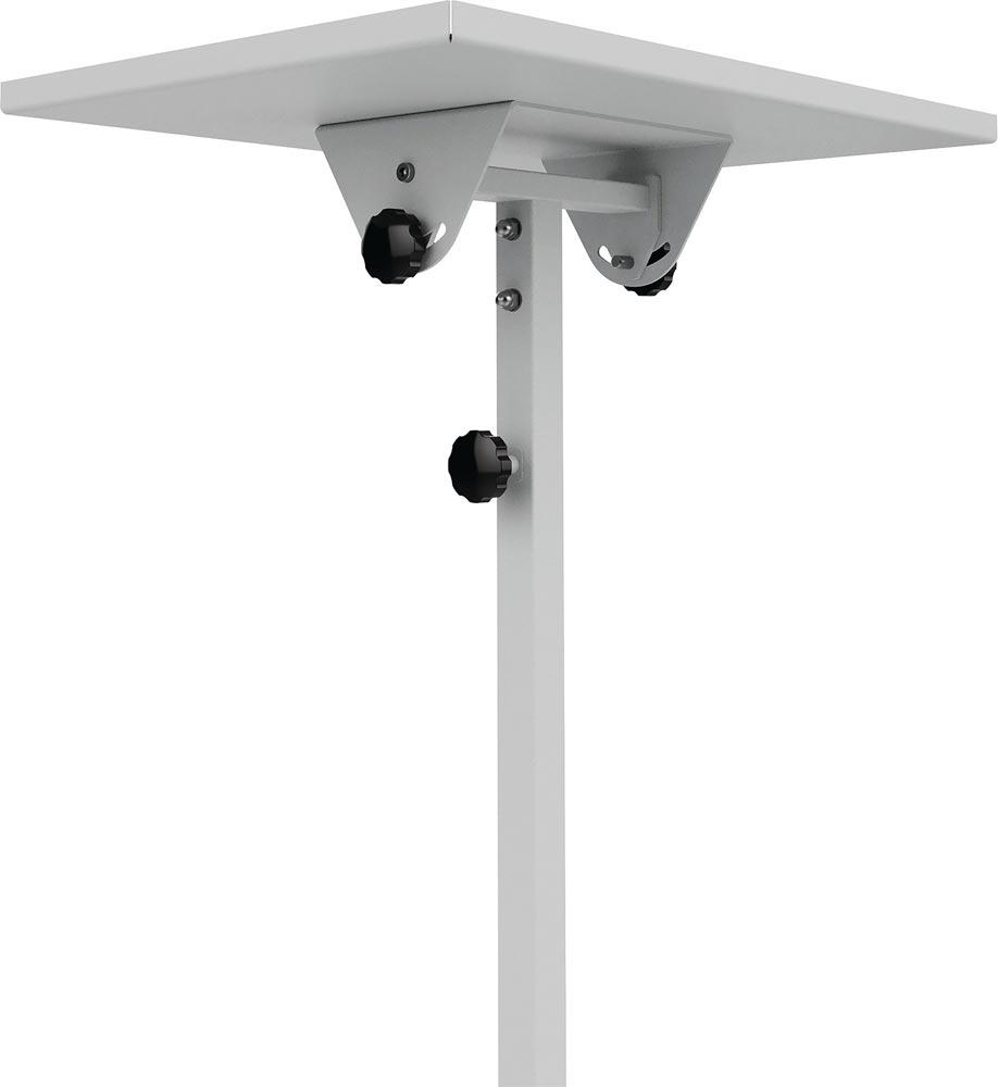 Materialständer Ladefl.-L410xB610mm verstellbare Höhe 945-1295 mm lichtgrau, RAL 7035 Ablage starr