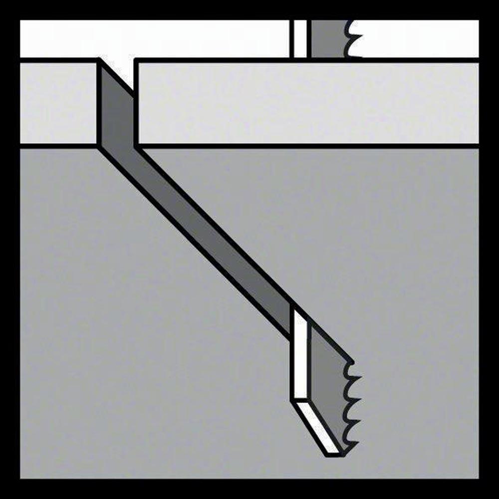 Stichsägeblatt T 118 A Gesamtlänge 92 mm Zahnteilung 1,1-1,5 mm HSS 5 Stück / Karte