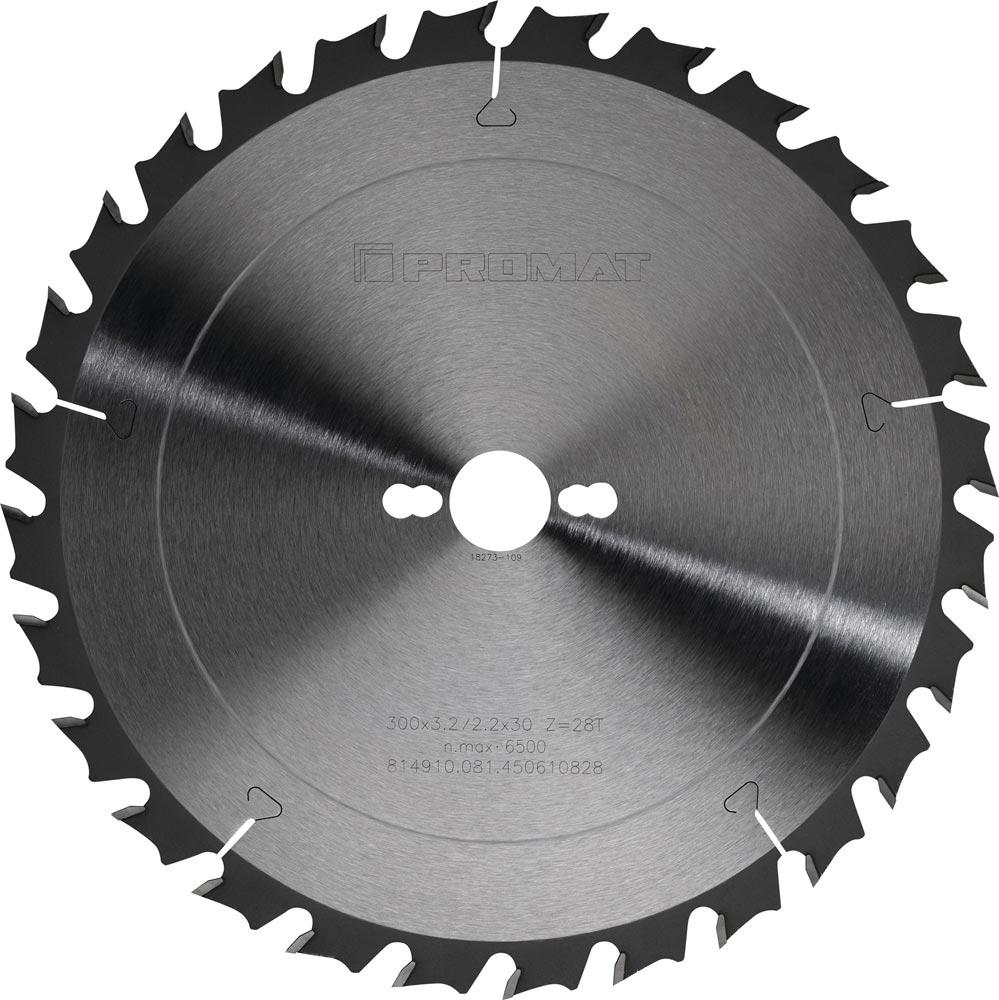 Präzisionskreissägeblatt Außen-Ø 450 mm Zähnezahl 40 WZ Bohrung 30 mm Schnittbreite 3,8 mm Hartmetall