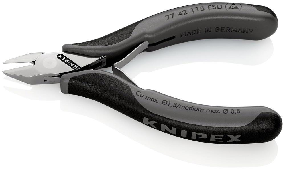 Elektronik-Seitenschneider Länge 115 mm Form 4 Facette nein spiegelpoliert