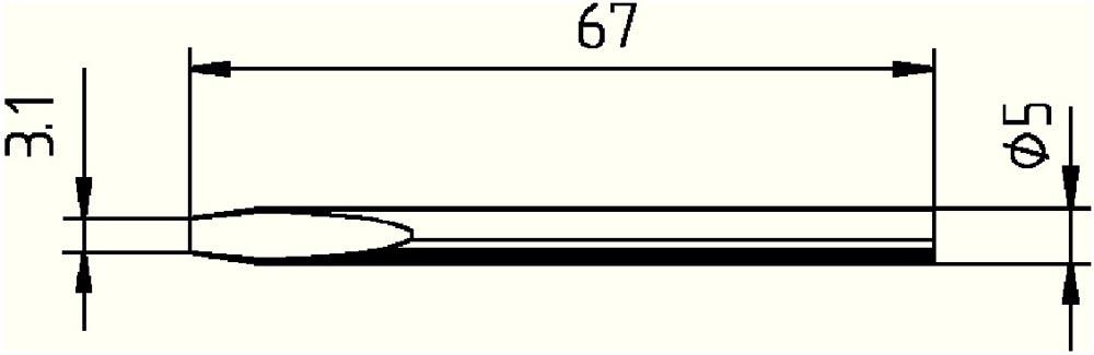 Lötspitze Serie 032 meißelförmig Breite 3,1 mm 0032 KD/SB