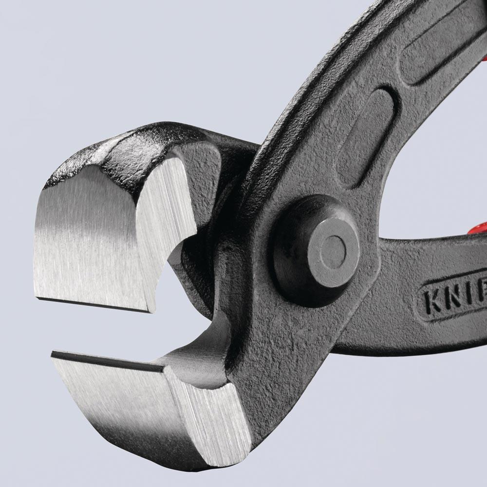 Ohrklemmenzange Gesamtlänge 220 mm Kopf schwarz atramentiert Kunststoff-Überzug Ohrklemmenzange Gesamtlänge 220 mm Kopf schwarz atramentiert Kunststoff-Überzug
