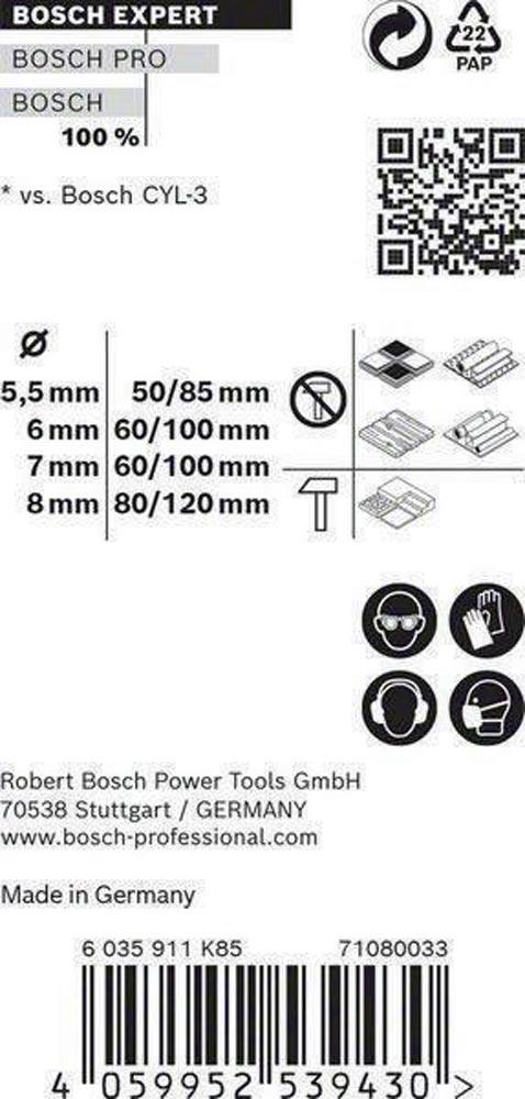 Bohrersatz Expert MultiConstruction CYL-9 4-teilig 5,5/6/7/8 mm zylindrisch Bohrersatz Expert MultiConstruction CYL-9 4-teilig 5,5/6/7/8 mm zylindrisch