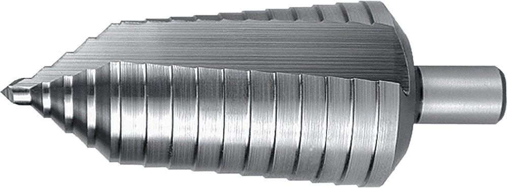 Stufenbohrer Bohrbereich 6-40 mm HSS spiralgenutet Schneidenanzahl 2 Stufenanzahl 16