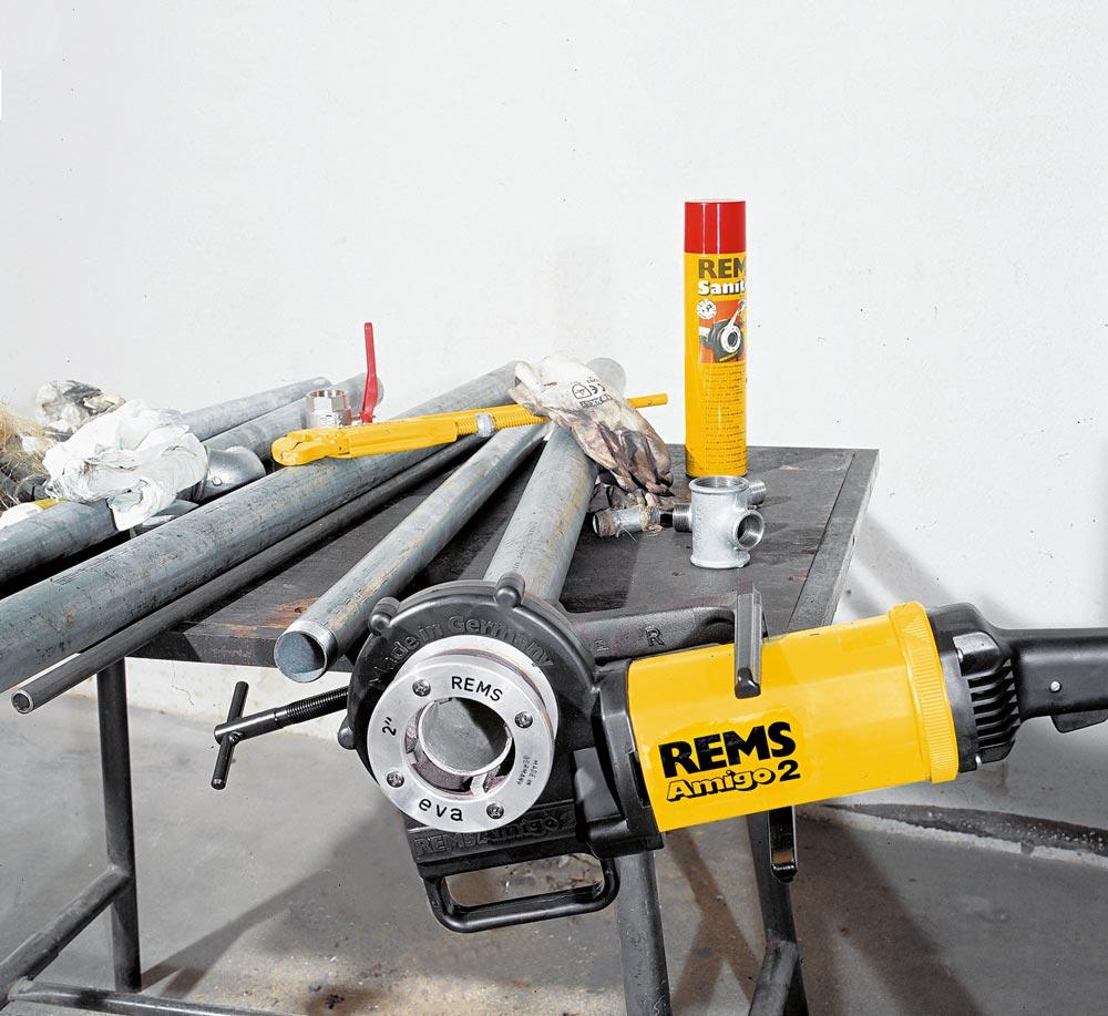 REMS Elektrische Handschneidkluppe 1700 Watt bis 2 im Koffer Rems Amigo 2 Set