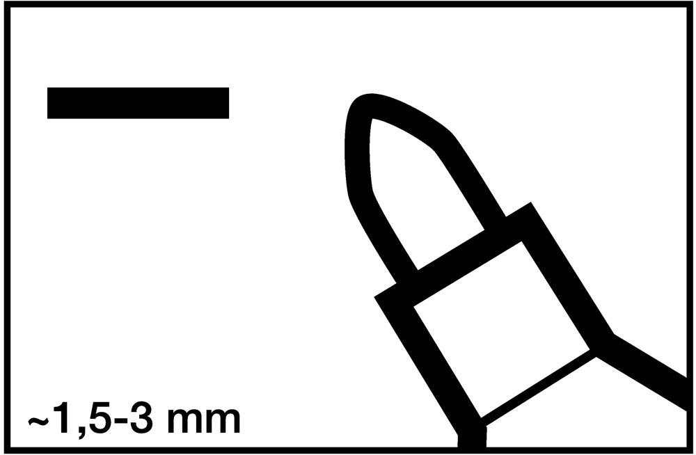 Permanentmarker 3000 schwarz Strichbreite 1,5-3 mm Rundspitze