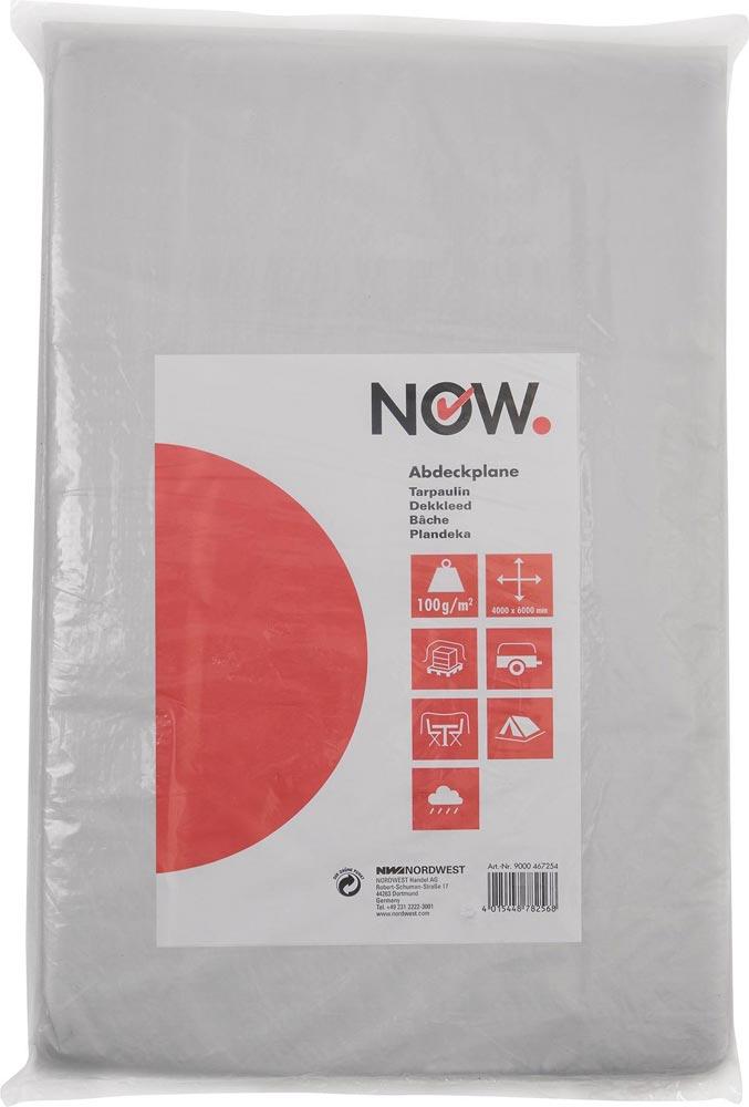 Abdeckplane multi TARP standard, LDPE besch. 110 g/qm, 4x5 m, VE 3 Stück, Farbe natur