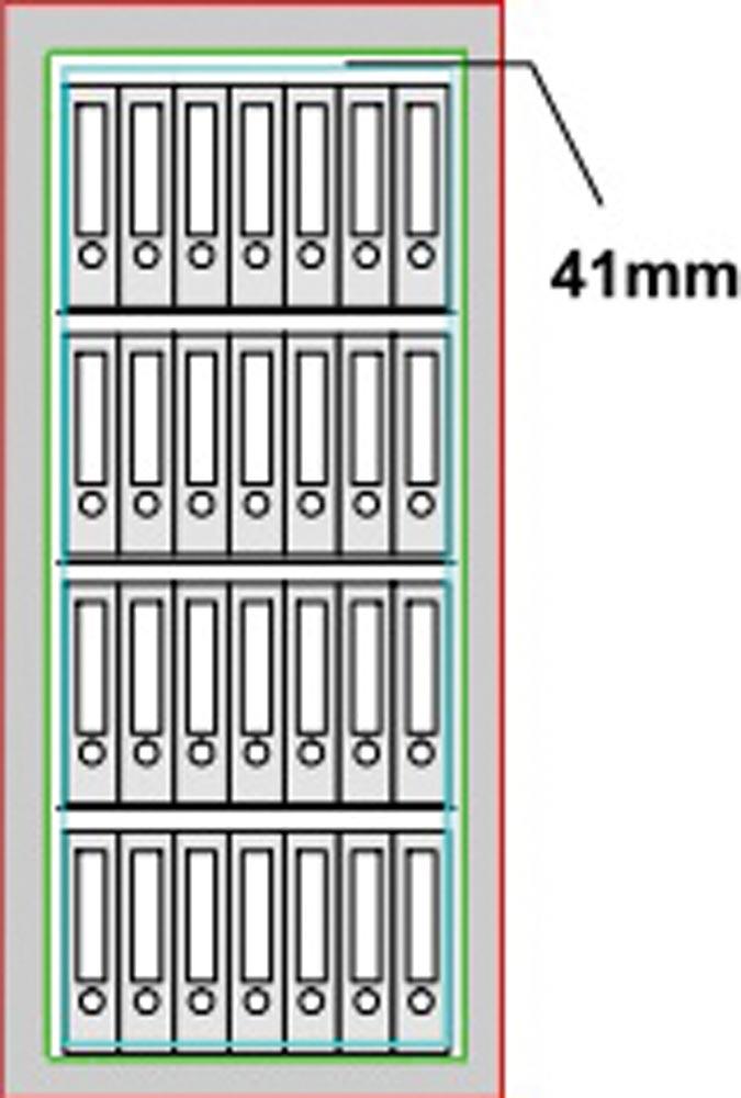 Dokumentenschrank, Sicherheitsstufe B + S2, S60P, BxTxH 704x471x1507 mm, Volumen 291 l, 3 Böden, Kapazität 28 Ordner, 1-türig, RAL 7035 lichtgrau