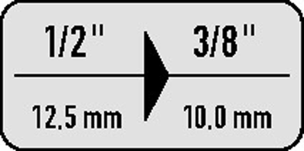 Reduzierstück 1930 Antriebsvierkant 1/2  Abtriebsvierkant 3/8  Länge 38,5 mm